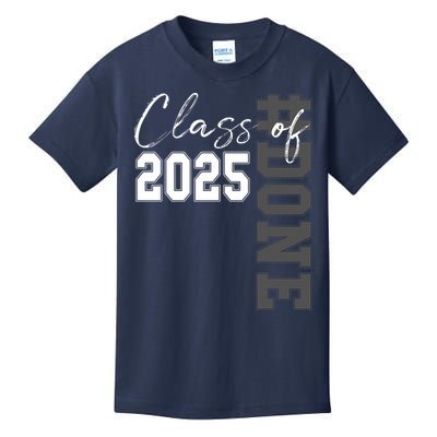 Done Class Of 2025 Graduate Funny 2025 Graduation Seniors  Kids T-Shirt