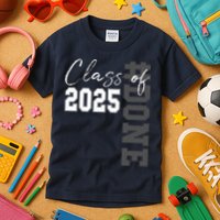 Done Class Of 2025 Graduate Funny 2025 Graduation Seniors  Kids T-Shirt