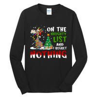 Donkey Christmas On The Naughty List And I Regret Nothing Tall Long Sleeve T-Shirt