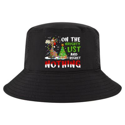 Donkey Christmas On The Naughty List And I Regret Nothing Gift Cool Comfort Performance Bucket Hat