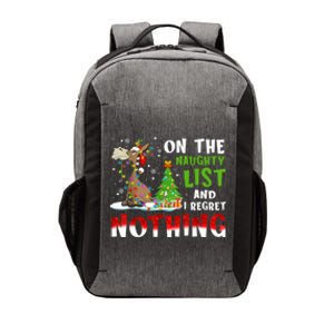 Donkey Christmas On The Naughty List And I Regret Nothing Gift Vector Backpack