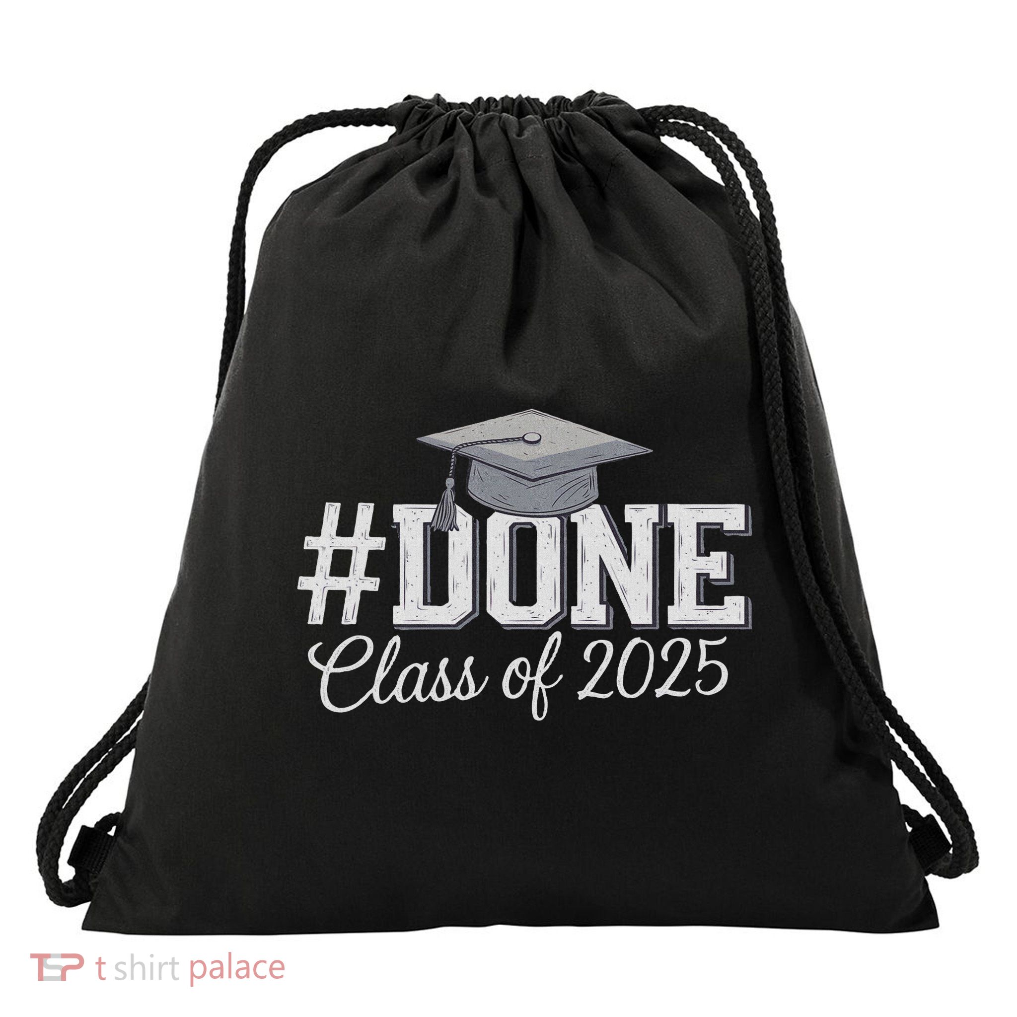 Done Class Of 2025 Graduation For Her Him Grad Seniors 2025 Drawstring Bag