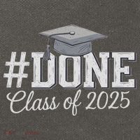 Done Class Of 2025 Graduation For Her Him Grad Seniors 2025 Cotton Canvas Backpack