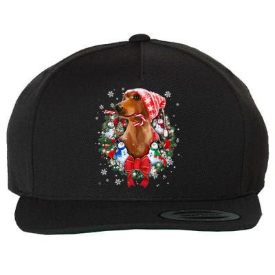 Dachshund Christmas Ornat Decoration Doxie Santa Xmas Cute Gift Wool Snapback Cap