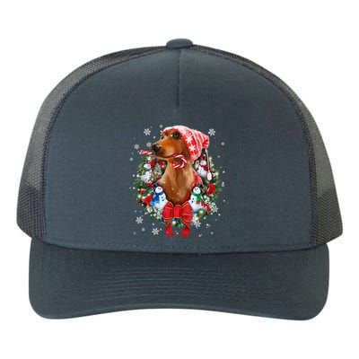 Dachshund Christmas Ornat Decoration Doxie Santa Xmas Cute Gift Yupoong Adult 5-Panel Trucker Hat