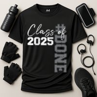 Done Class Of 2025 Graduate Funny 2025 Graduation Seniors Cooling Performance Crew T-Shirt