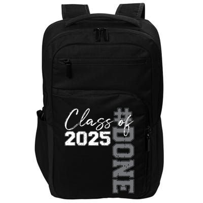 Done Class Of 2025 Graduate Funny 2025 Graduation Seniors Impact Tech Backpack
