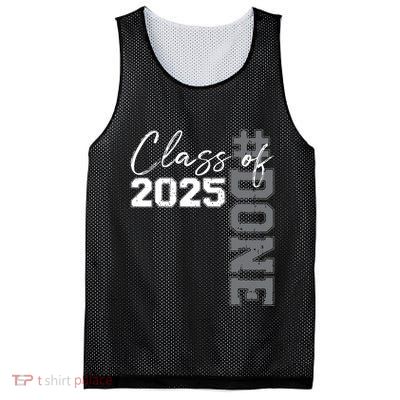 Done Class Of 2025 Graduate Funny 2025 Graduation Seniors Mesh Reversible Basketball Jersey Tank