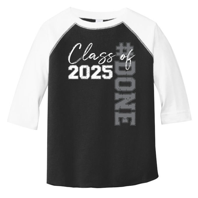 Done Class Of 2025 Graduate Funny 2025 Graduation Seniors Toddler Fine Jersey T-Shirt