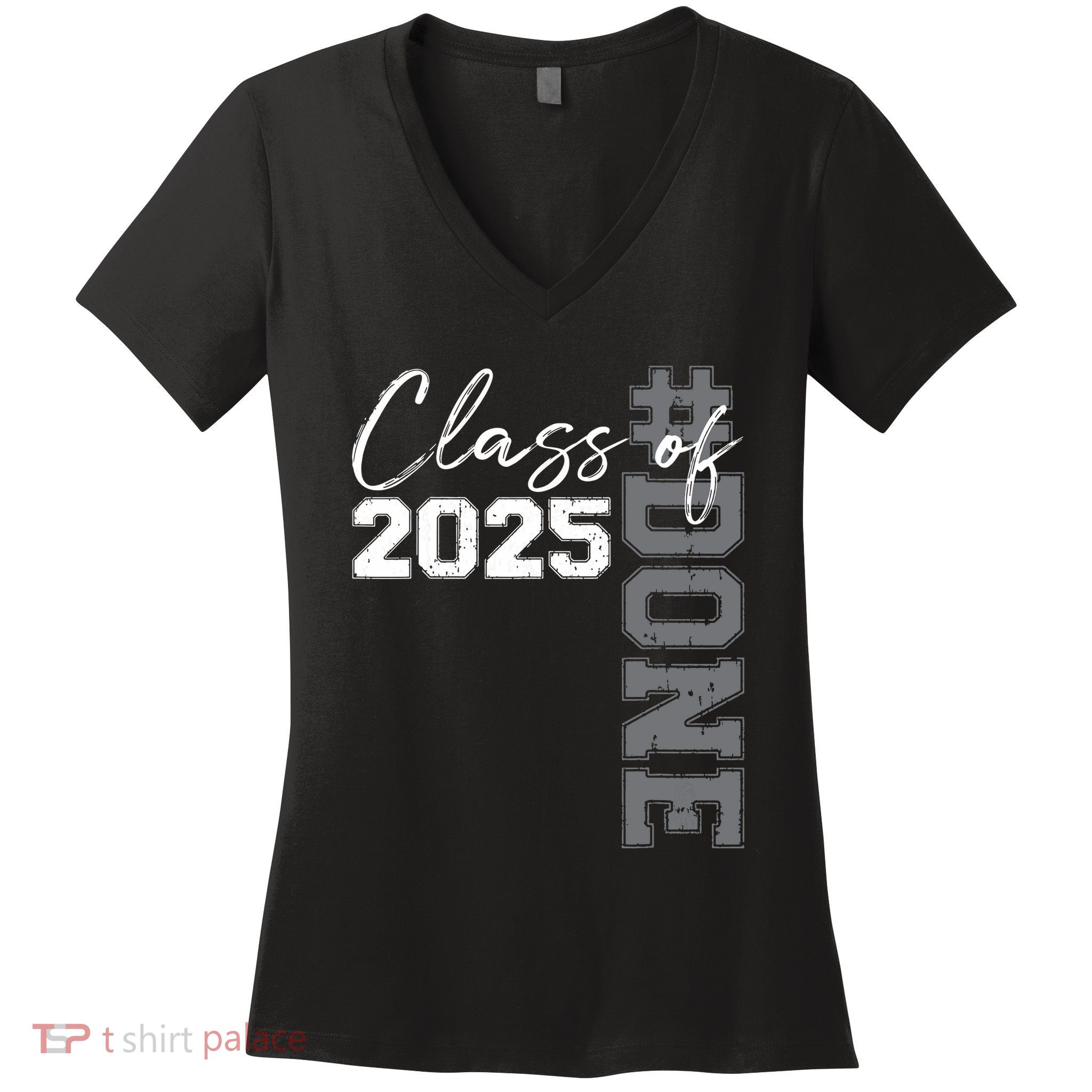 Done Class Of 2025 Graduate Funny 2025 Graduation Seniors Women's V-Neck T-Shirt