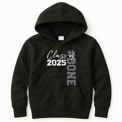 Done Class Of 2025 Graduate Funny 2025 Graduation Seniors Kids Hoodie