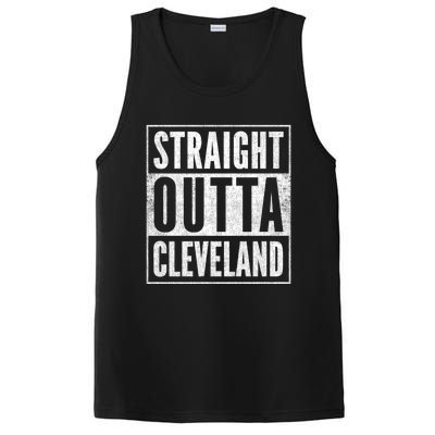 Distressed Cleveland Outfit Straight Outta Cleveland Gift PosiCharge Competitor Tank