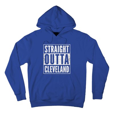 Distressed Cleveland Outfit Straight Outta Cleveland Gift Hoodie