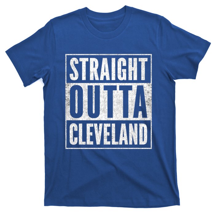 Distressed Cleveland Outfit Straight Outta Cleveland Gift T-Shirt