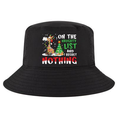 Donkey Christmas On The Naughty List And I Regret Nothing Cool Comfort Performance Bucket Hat