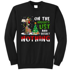 Donkey Christmas On The Naughty List And I Regret Nothing Sweatshirt