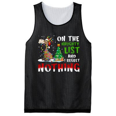 Donkey Christmas On The Naughty List And I Regret Nothing Mesh Reversible Basketball Jersey Tank