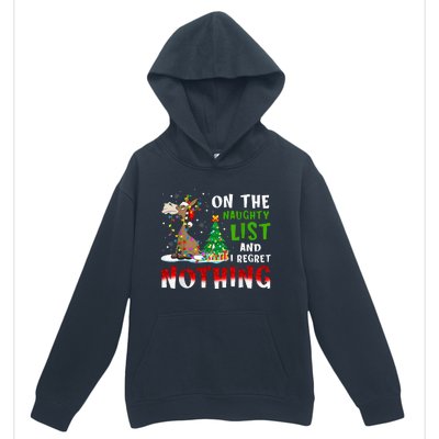 Donkey Christmas On The Naughty List And I Regret Nothing Urban Pullover Hoodie