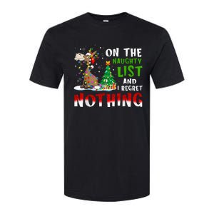 Donkey Christmas On The Naughty List And I Regret Nothing Softstyle CVC T-Shirt