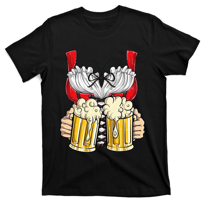 Dirndl Costume Oktoberfest Fraulein Women Beer Mug T-Shirt