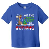 Donkey Christmas On The Naughty List And I Regret Nothing Toddler T-Shirt