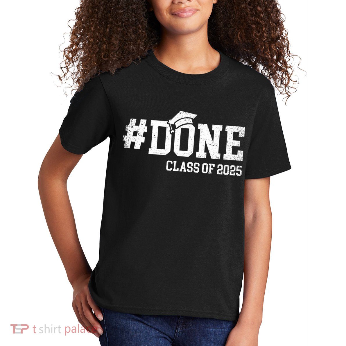 Done Class Of 2025 Senior 2025 Graduation 25 Kids T-Shirt