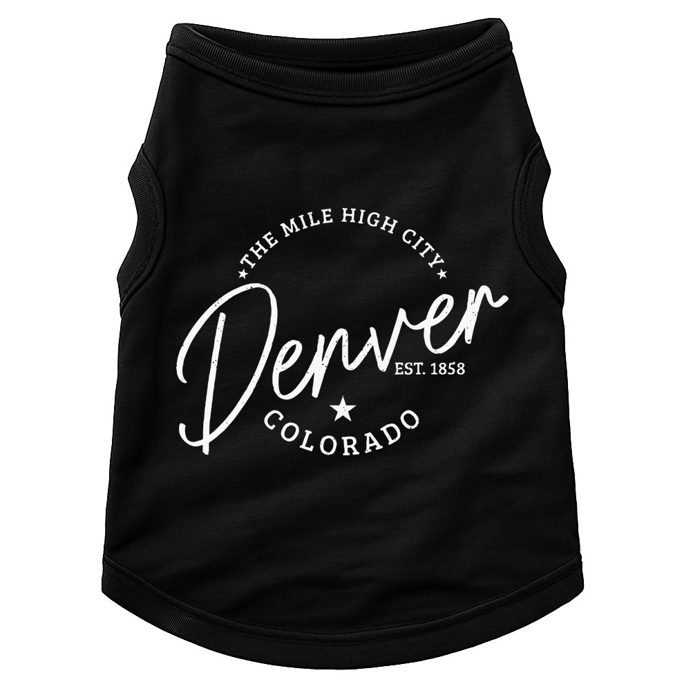 Denver Colorado Pride Mile High City Est. 1858 Denver Doggie Tank