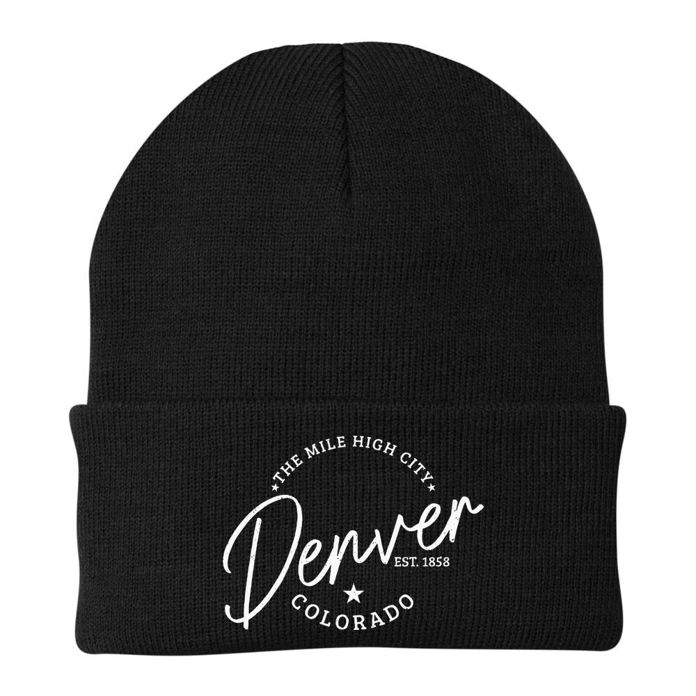 Denver Colorado Pride Mile High City Est. 1858 Denver Beanie