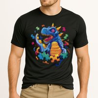 Dinosaur Colorful Puzzle Pieces Performance Shirt