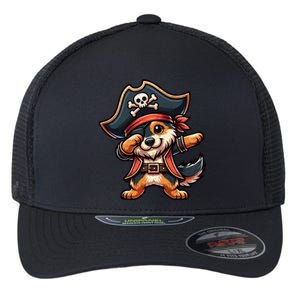 Dabbing Cute Pirate Ger Shepherd Dog Halloween Gift Flexfit Unipanel Trucker Cap