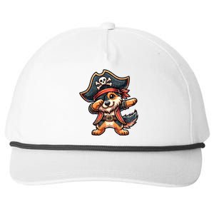 Dabbing Cute Pirate Ger Shepherd Dog Halloween Gift Snapback Five-Panel Rope Hat