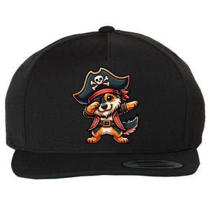 Dabbing Cute Pirate Ger Shepherd Dog Halloween Gift Wool Snapback Cap