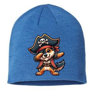 Dabbing Cute Pirate Ger Shepherd Dog Halloween Gift Sustainable Beanie