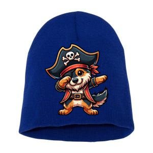 Dabbing Cute Pirate Ger Shepherd Dog Halloween Gift Short Acrylic Beanie