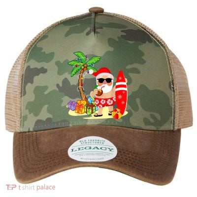 Decorated Christmas Palm Tree Tropical Xmas Coconut Lights Great Gift Legacy Tie Dye Trucker Hat