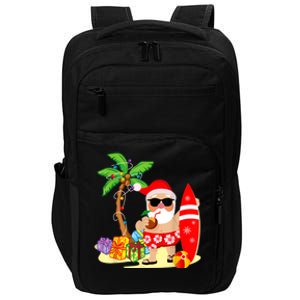 Decorated Christmas Palm Tree Tropical Xmas Coconut Lights Great Gift Impact Tech Backpack