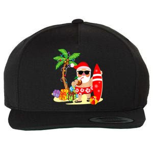 Decorated Christmas Palm Tree Tropical Xmas Coconut Lights Great Gift Wool Snapback Cap