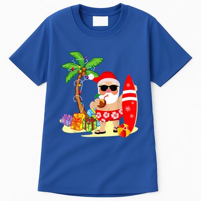 Decorated Christmas Palm Tree Tropical Xmas Coconut Lights Great Gift Tall T-Shirt
