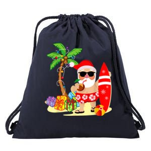 Decorated Christmas Palm Tree Tropical Xmas Coconut Lights Great Gift Drawstring Bag