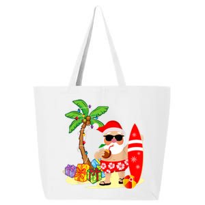 Decorated Christmas Palm Tree Tropical Xmas Coconut Lights Great Gift 25L Jumbo Tote