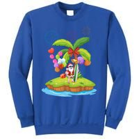 Decorated Christmas Palm Tree Tropical Xmas Coconut Lights Gift Sweatshirt