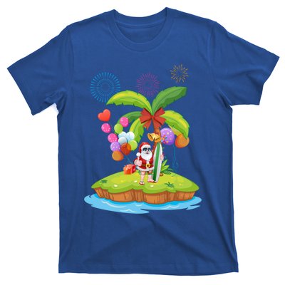 Decorated Christmas Palm Tree Tropical Xmas Coconut Lights Gift T-Shirt