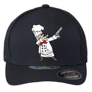 Dabbing Chef Pizza Baker Dab Dance Meaningful Gift Flexfit Unipanel Trucker Cap