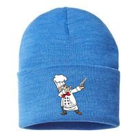 Dabbing Chef Pizza Baker Dab Dance Meaningful Gift Sustainable Knit Beanie