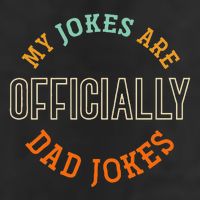 Dad Cringe Puns Funny My Jokes Are Officially Dad Jokes Garment-Dyed Fleece Hoodie