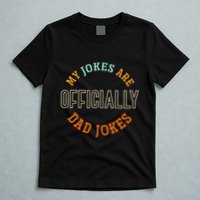 Dad Cringe Puns Funny My Jokes Are Officially Dad Jokes T-Shirt