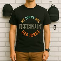 Dad Cringe Puns Funny My Jokes Are Officially Dad Jokes T-Shirt