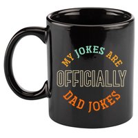 Dad Cringe Puns Funny My Jokes Are Officially Dad Jokes 11oz C Handle Ceramic Mug