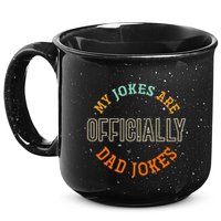 Dad Cringe Puns Funny My Jokes Are Officially Dad Jokes 15oz Campfire Ceramic Mug