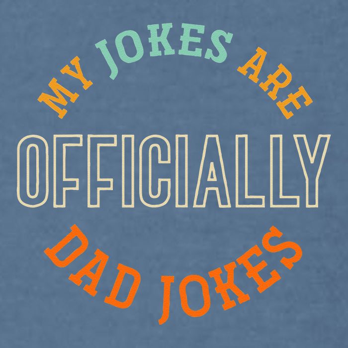 Dad Cringe Puns Funny My Jokes Are Officially Dad Jokes Garment-Dyed Sweatshirt